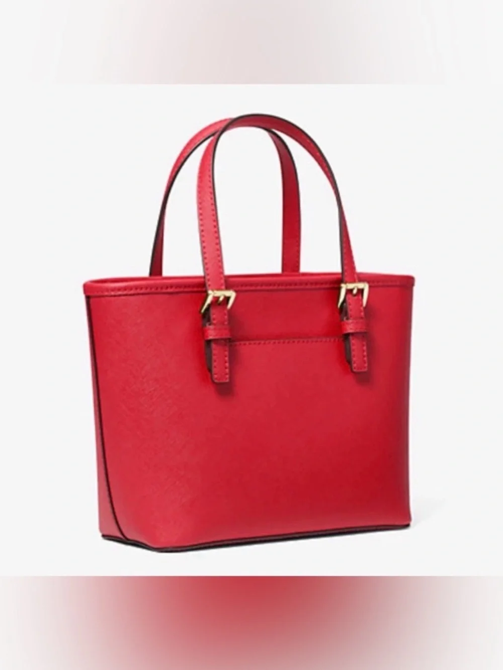 Michael Kors Jet Set Travel XS Carryall Tote Shoulder Bag Red
